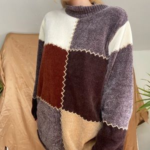 Patchwork sweater